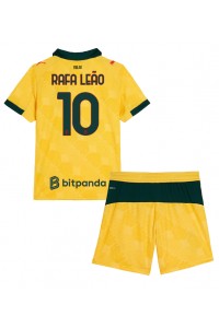 Fotbalové Dres AC Milan Rafael Leao #10 Dětské Třetí Oblečení 2025-26 Krátký Rukáv (+ trenýrky)